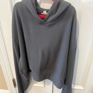 Garage Charcoal Ribbed Hoodie